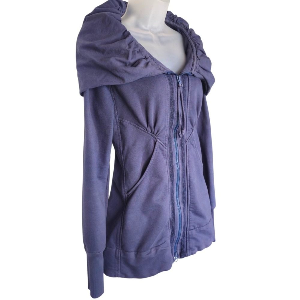 Prairie Underground Slate Blue Cloak Hoodie Fleece Jacket Sz S - Picture 6 of 9